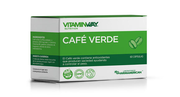 Vitamin Way Café Verde con Antioxidante 60 Cápsulas
