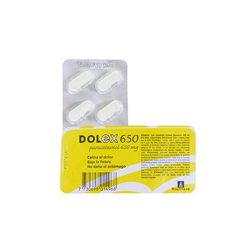 Dolex 650 mg (8 comprimidos) X 2 Uni.
