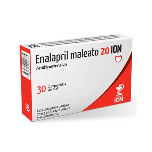 Enalapril Maleato Ion 20 mg (30 comprimidos)